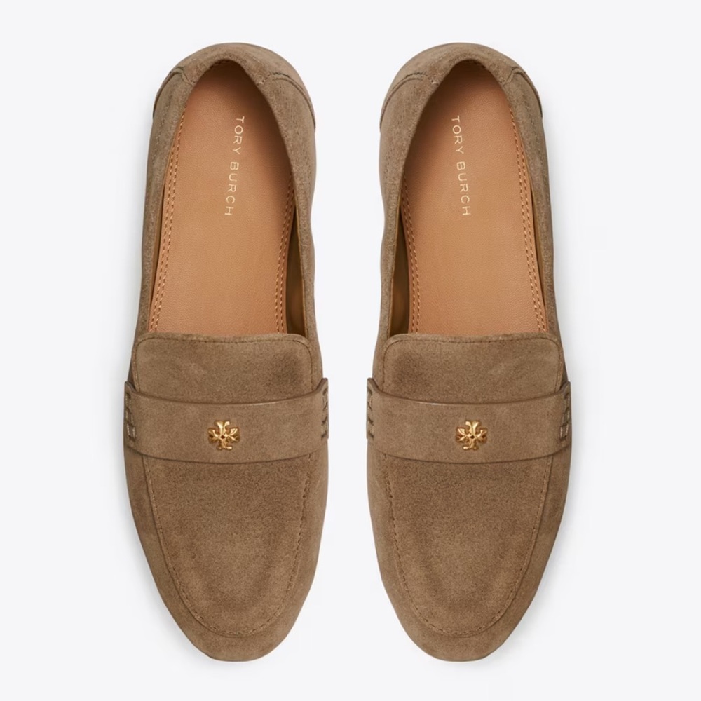 New in box Tory Burch suede ballet loafer, size 9.5.